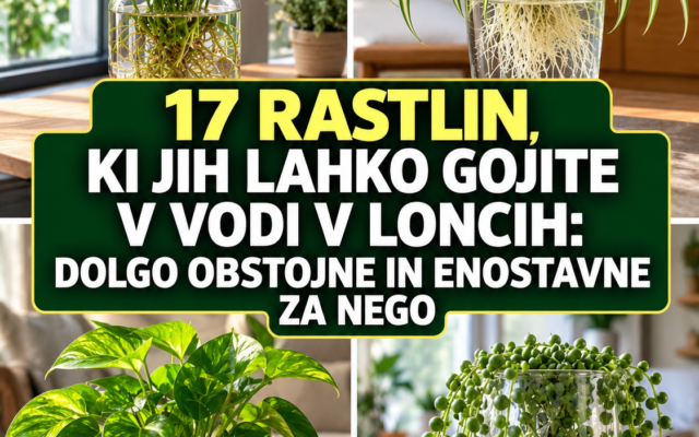 17 rastlin, ki jih lahko gojite v lončkih, napolnjenih z vodo